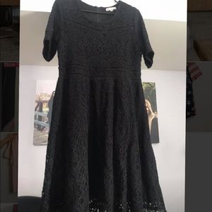 Downeast black lace dress